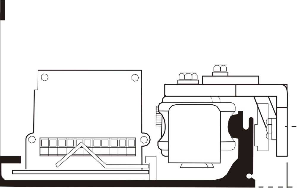 Sectional view of guide rail