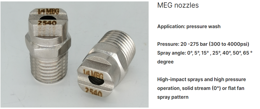Stainless steel high pressure spray nozzle tip10