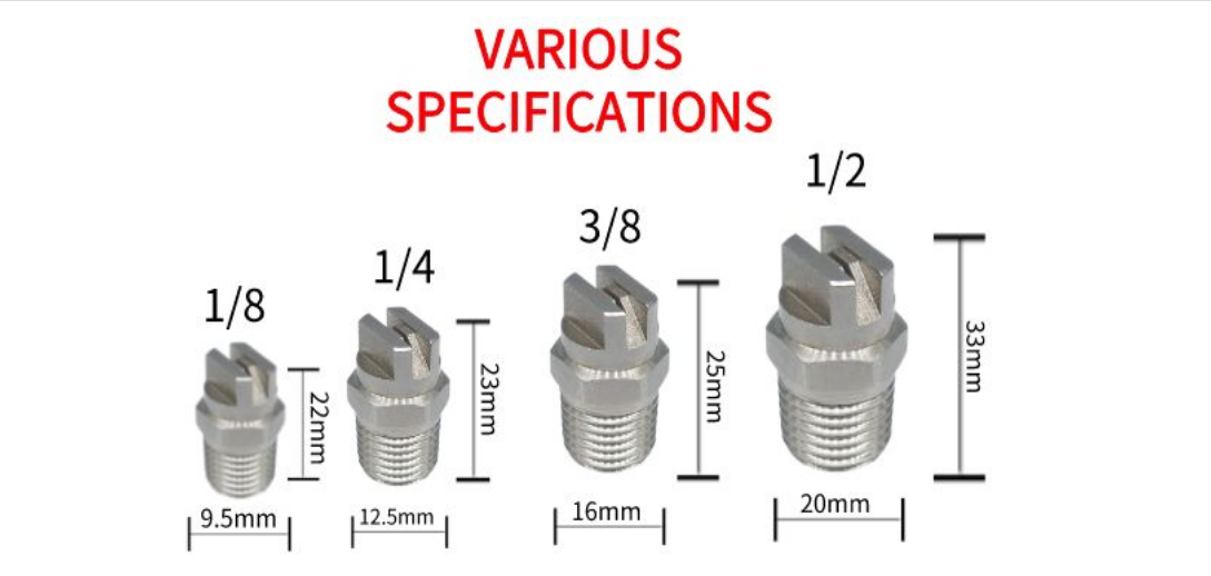 Stainless steel high pressure spray nozzle tip7